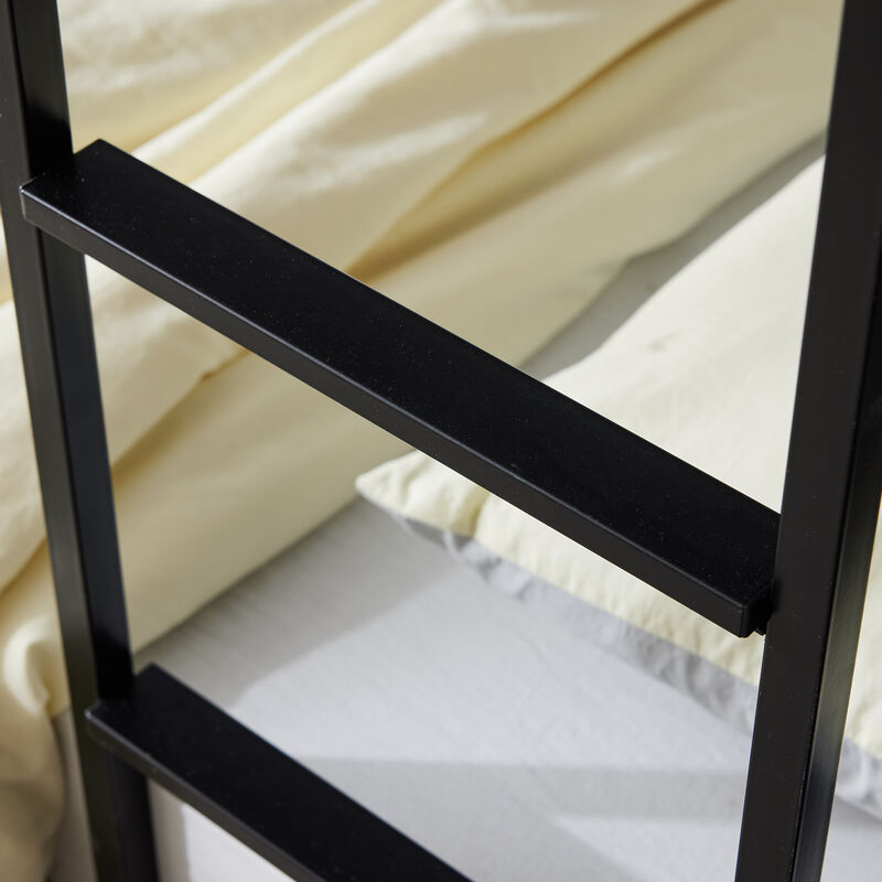 Convertible Metal Bunk Bed with 2 Storage Drawers, Separates into Two Daybeds