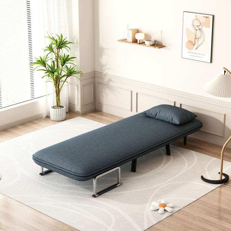 Comfortable Chaise Lounge Sofa with Steel Frame