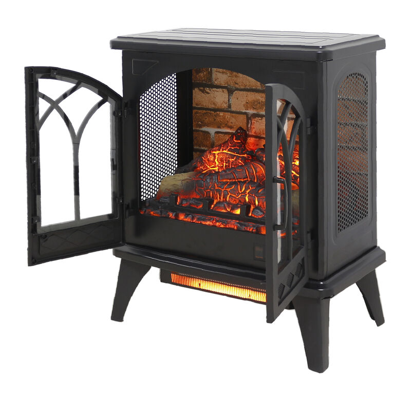 Streamdale 24 Inch 3D Infrared Electric Stove With Remote Control 0002