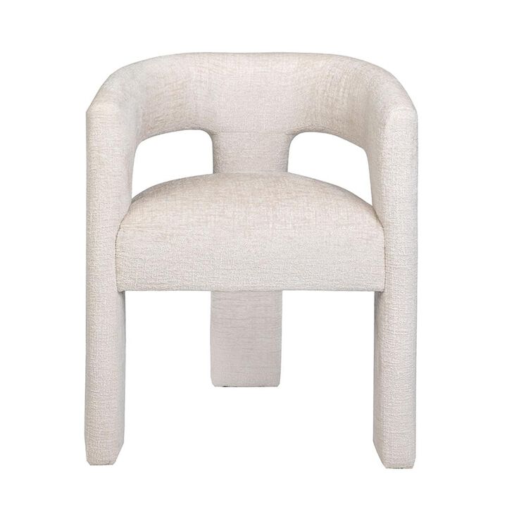 Jofran Modern Luxury Jacquard Fabric Upholstered Sculpture Armchair