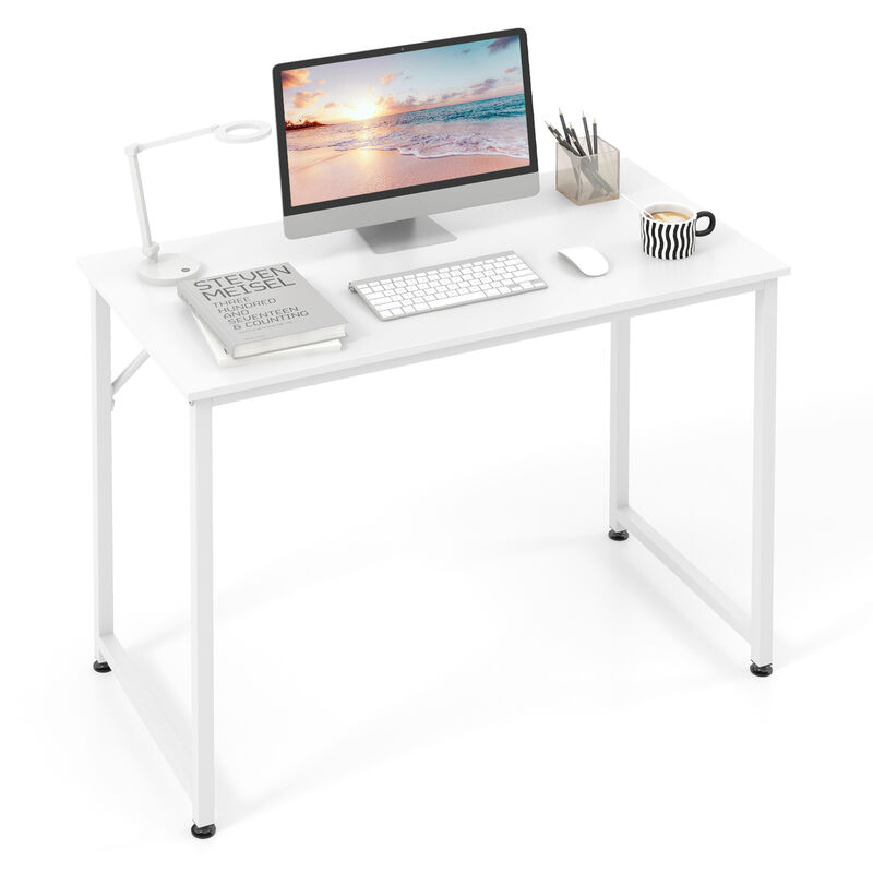 40-Inch Small Computer Desk with Heavy-Duty Metal Frame for Home Office or Workspace