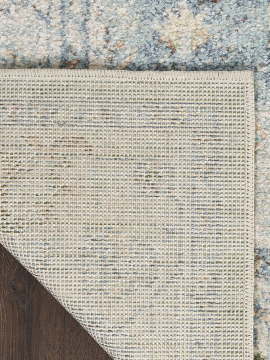 Astra Machine Washable ASW12 Light Blue 7'10" x 10' Rug