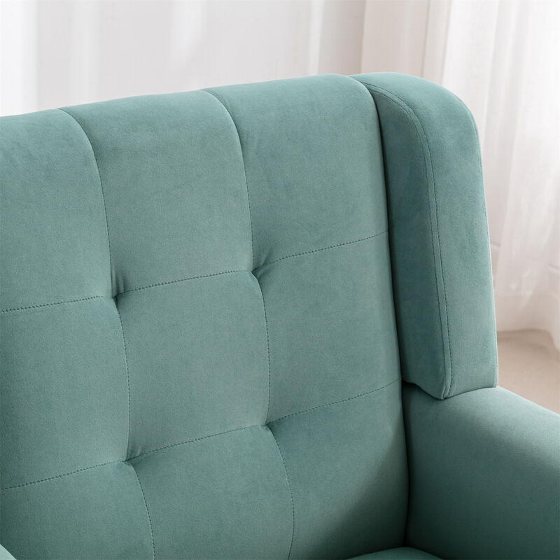 Modern Soft Velvet Material Ergonomics Accent Chair Living Room Chair Bedroom Chair Home Chair