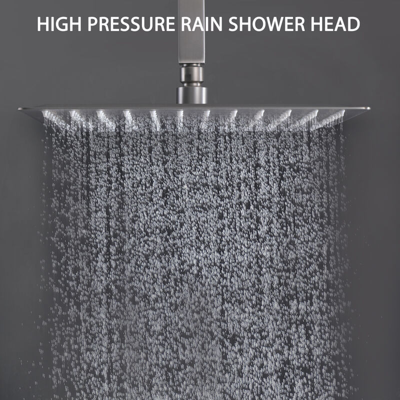 12 Inch Bathroom Rain Shower Combo Set With Hand Shower