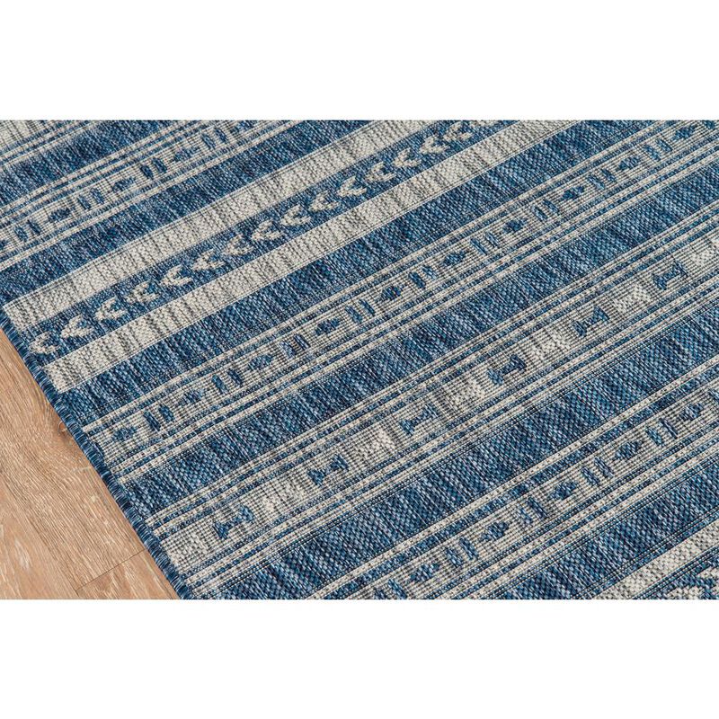 Novogratz Contemporary Runner Area Rug, Blue, 2'7 X 7'6 Runner