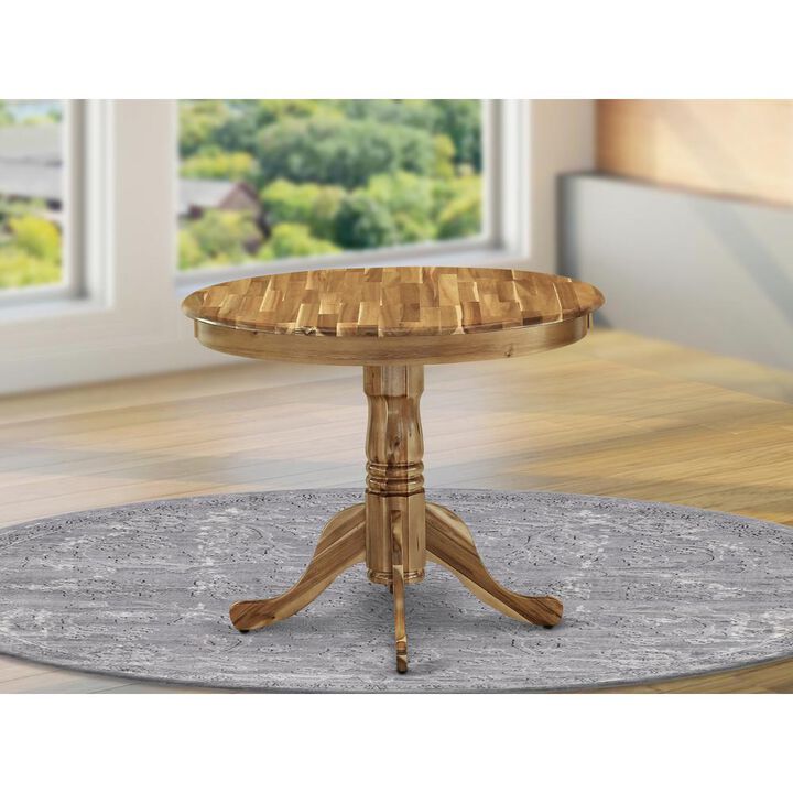 East West Furniture Dining Table Natural, ANT-ANA-TP