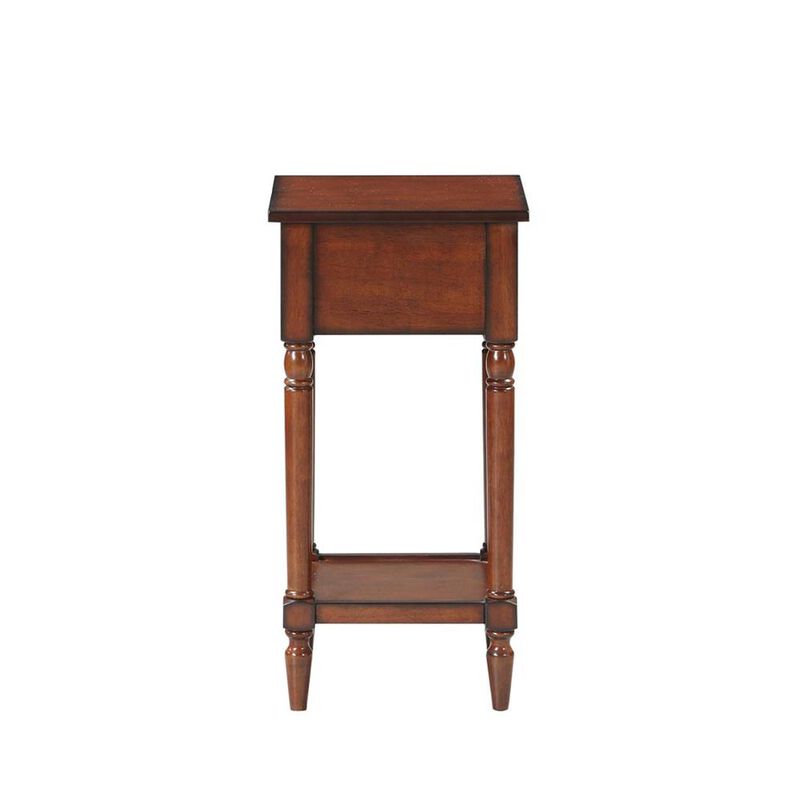 Convience Concept, Inc. French Country Khloe 1 Drawer Accent Table with Shelf Mahogany