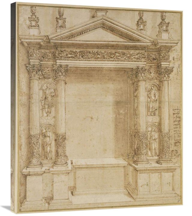 Design for an Altar, ca. 1527-Canvas Art-29.88x36