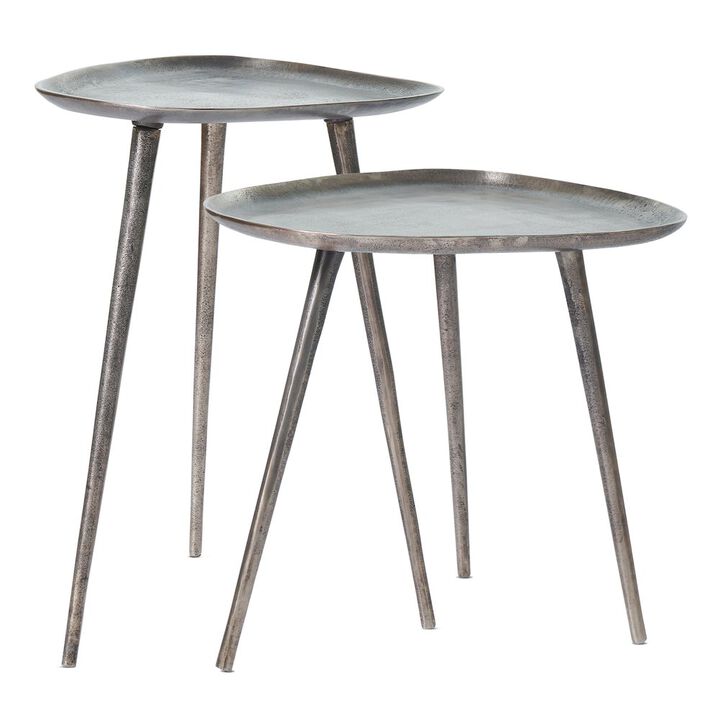 Convenience Concepts Bali Metal Nesting End Tables