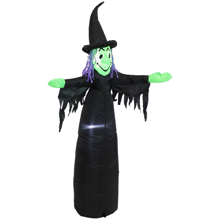 Sunnydaze Wendolyn the Wicked Witch Inflatable Halloween Decoration - 5 ft