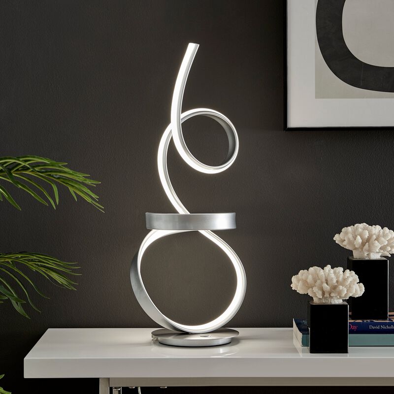 Amsterdam Table Lamp Chrome Metal Dimmable Integrated LED
