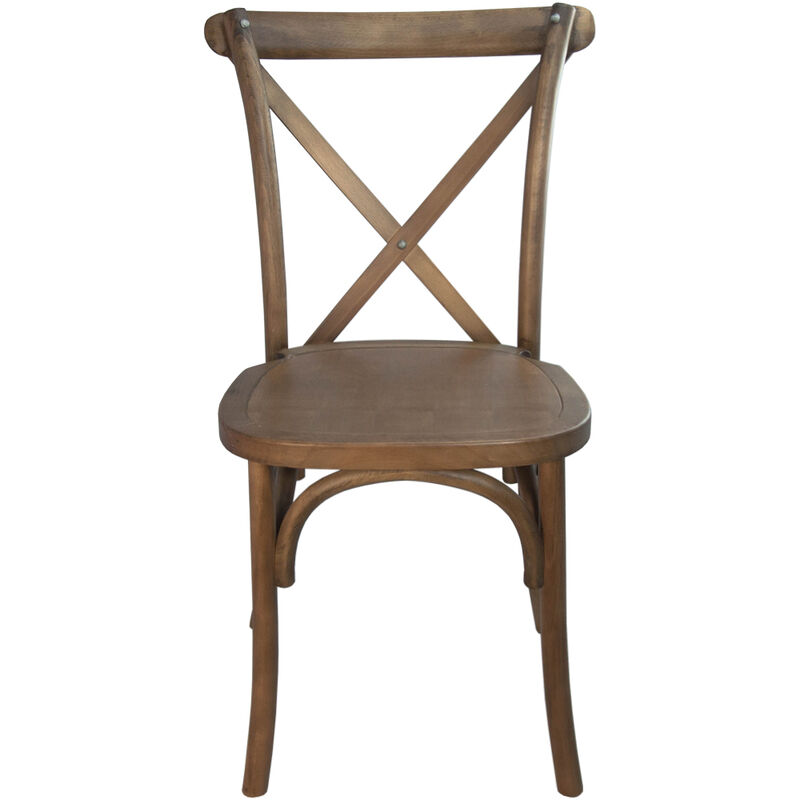 Wood Cross Back Chairs