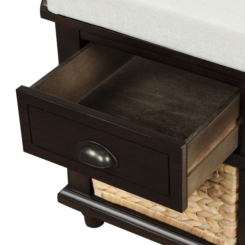 Merax Rustic Storage Bench