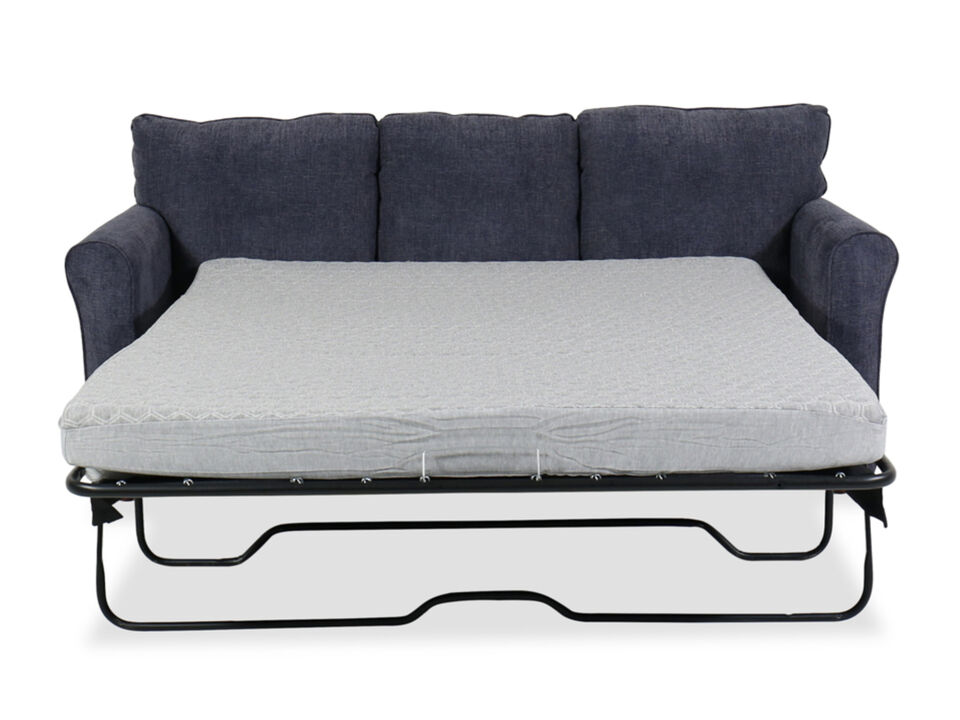 Leah Queen Sleep Sofa, Blue