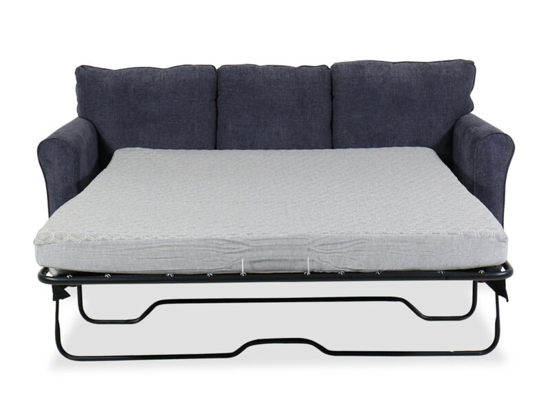 Leah Queen Sleep Sofa, Blue