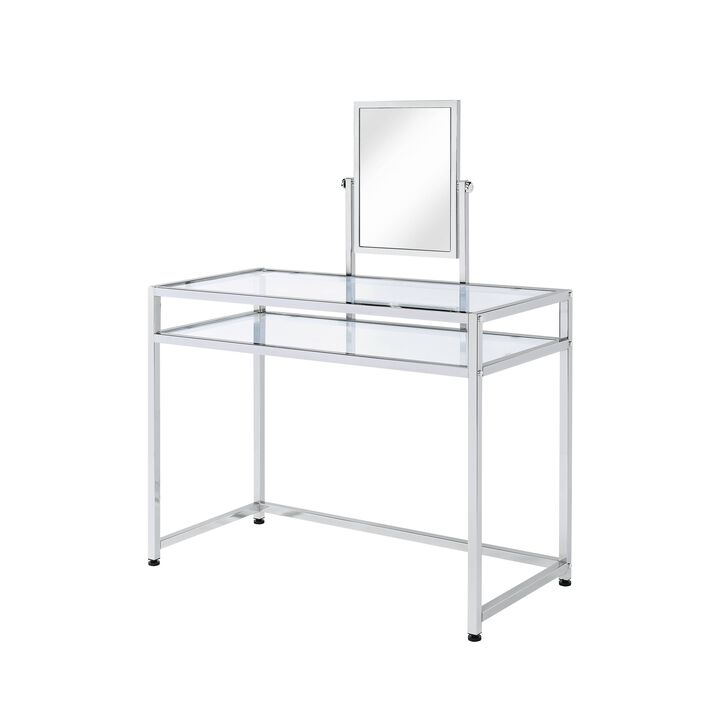 ACME Coleen 3 Pc Pack Vanity Set, Chrome Finish