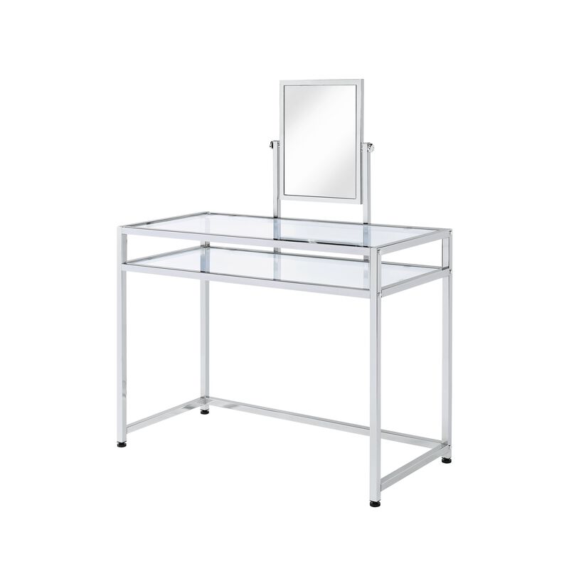 ACME Coleen 3 Pc Pack Vanity Set, Chrome Finish
