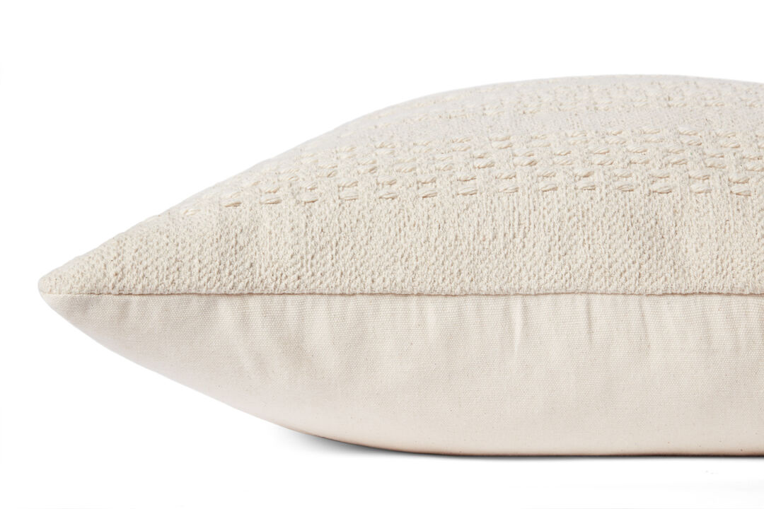 Cameron Ivory 13''x35'' Down Pillow by Magnolia Home by Joanna Gaines x Loloi