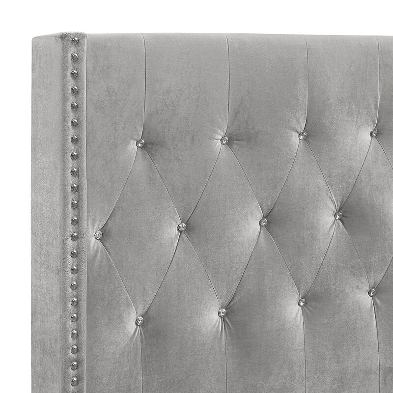 New Classic Furniture Huxley Wood Queen Bed, Gray