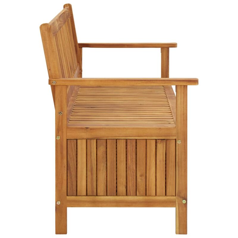 vidaXL Garden Storage Bench 58.3" Solid Acacia Wood