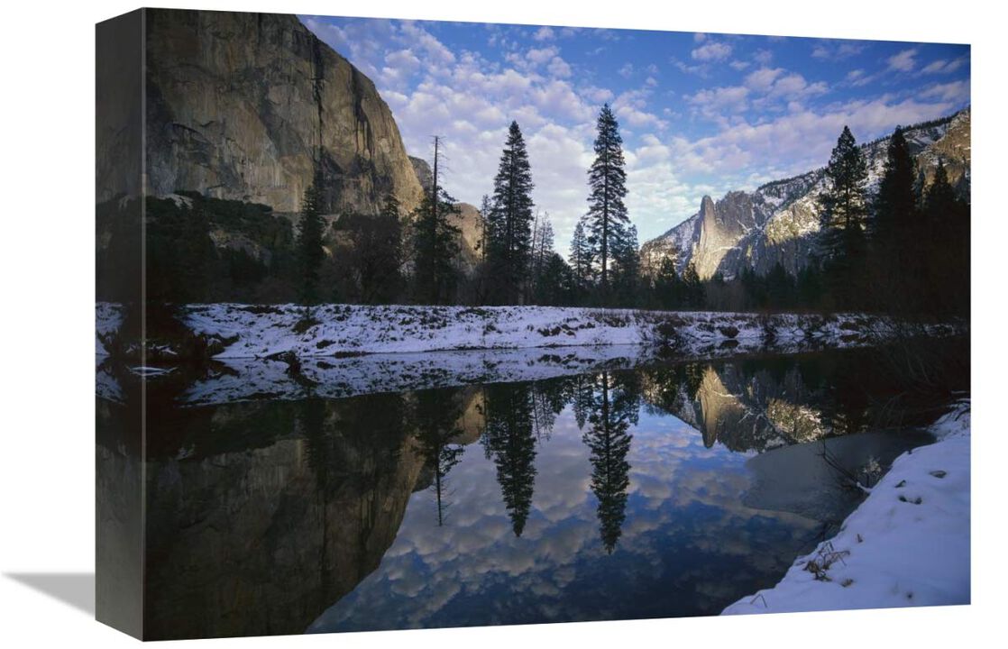 El Capitan and the Merced River, Yosemite NP, California-Canvas Art-16x12