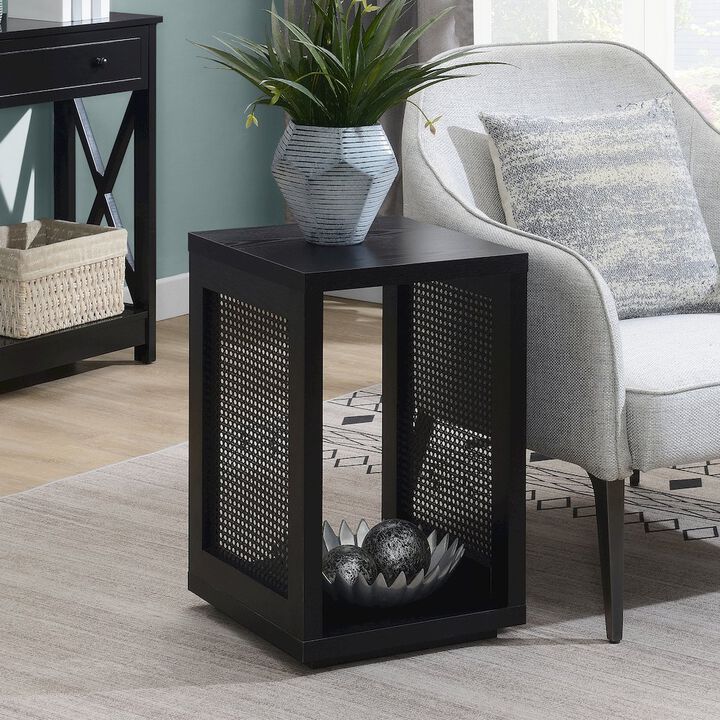 Convenience Concepts Northfield Admiral Weave End Table with Shelf