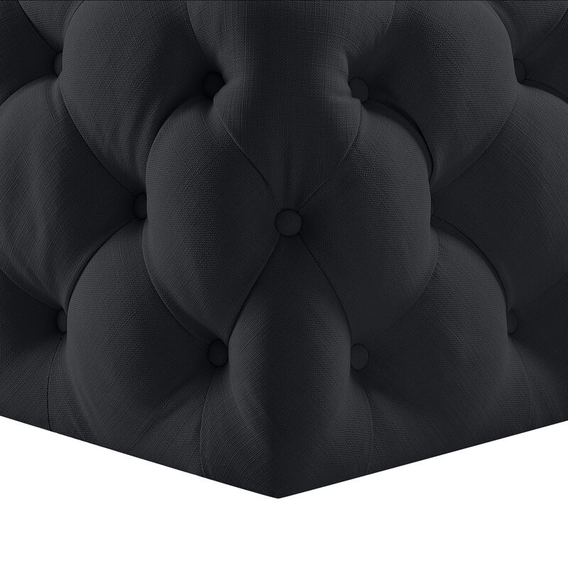 Inspired Home Brett Cocktail Ottoman