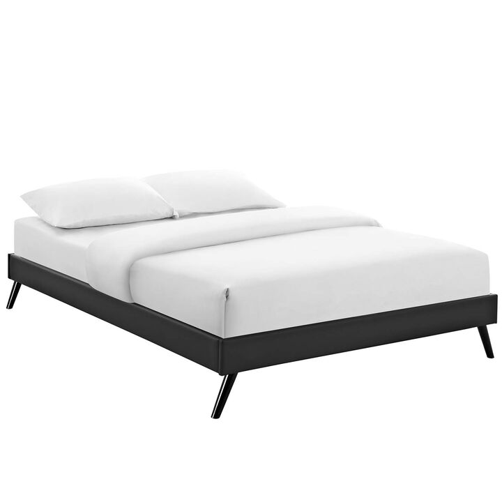 Modway - Loryn Queen Vinyl Bed Frame with Round Splayed Legs