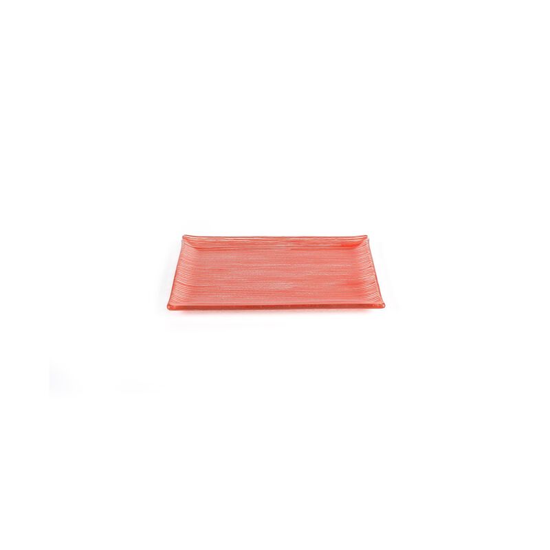 Glass Dinnerware 8.5" x 5.75" Rectangular Glass Plate (Set of 2)