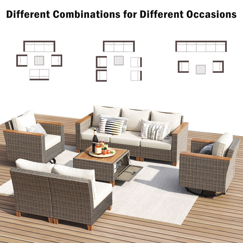 Merax Wicker Outdoor Patio Furniture Seating Set
