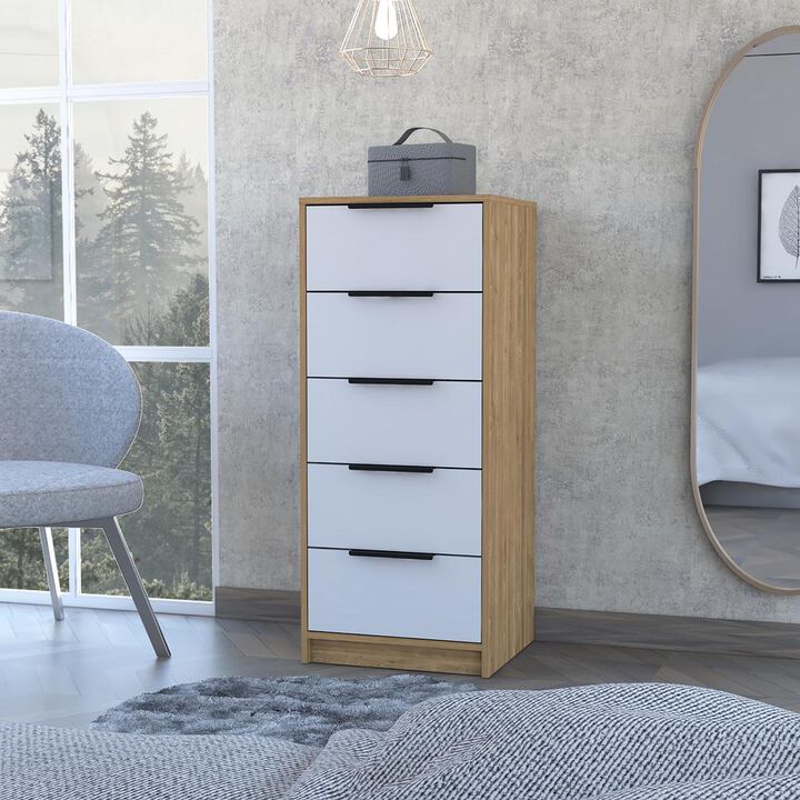 Washington White 5 Drawer Dresser
