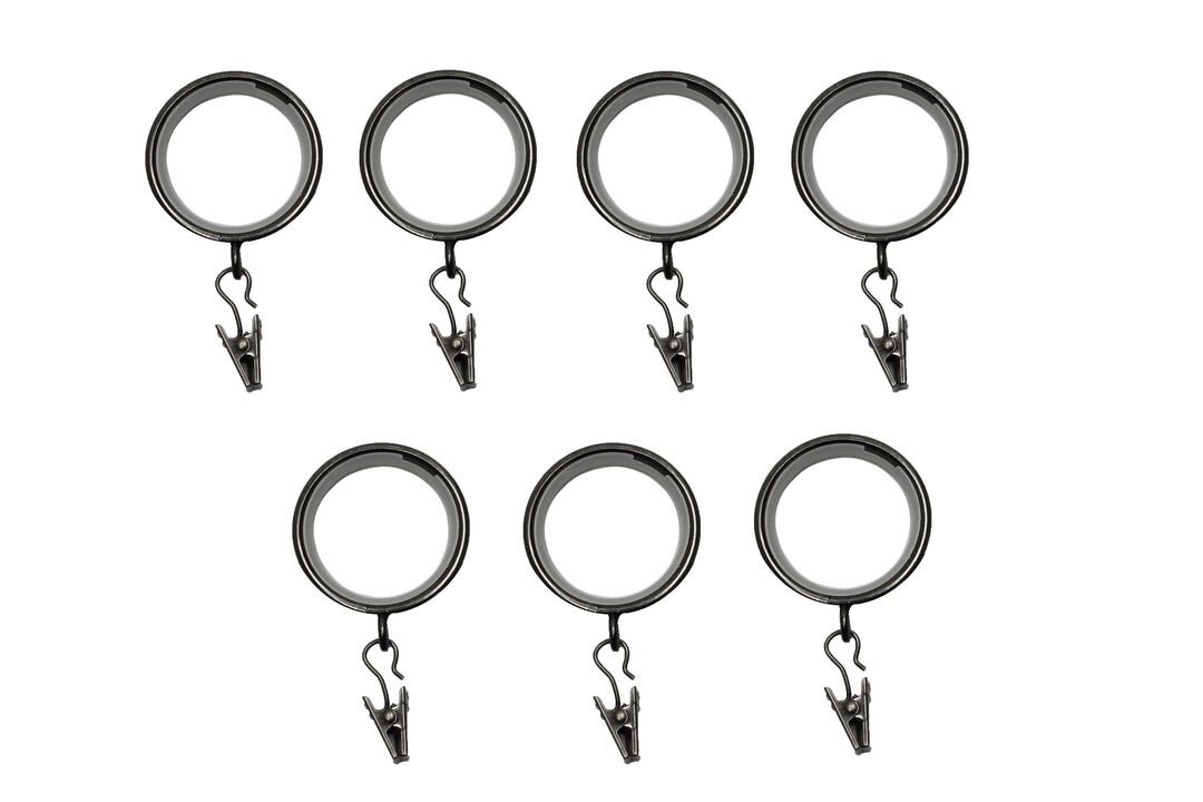 Linen Avenue Decorative Ring, 2 Pack Matte Black