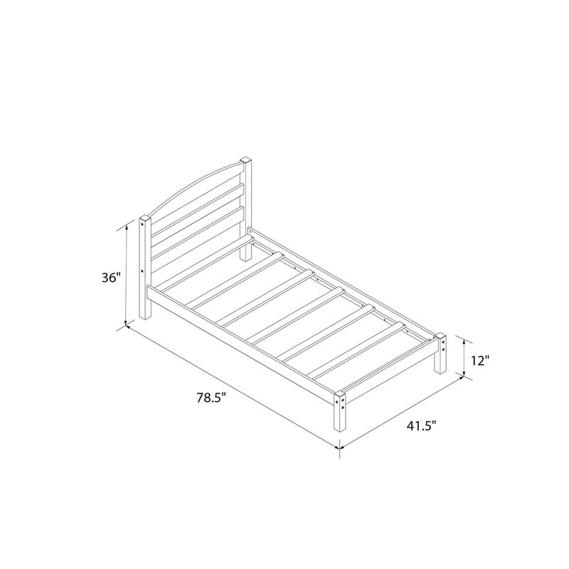 DHP Braylon Twin Bed, Espresso