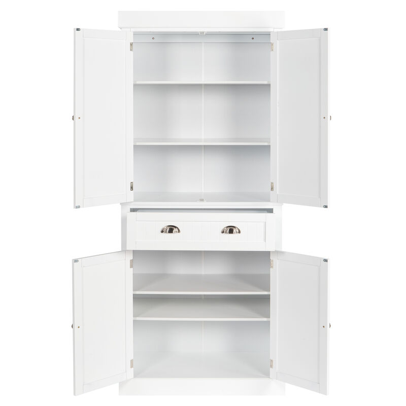 Storage Cabinet with Double Doors and Drawers for Living Room & Bedroom