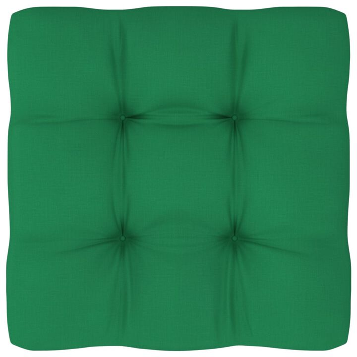 vidaXL Pallet Sofa Cushion Green 23.6"x23.6"x4.7"