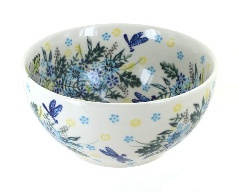 Blue Rose Polish Pottery Alyssa Cereal/Soup Bowl
