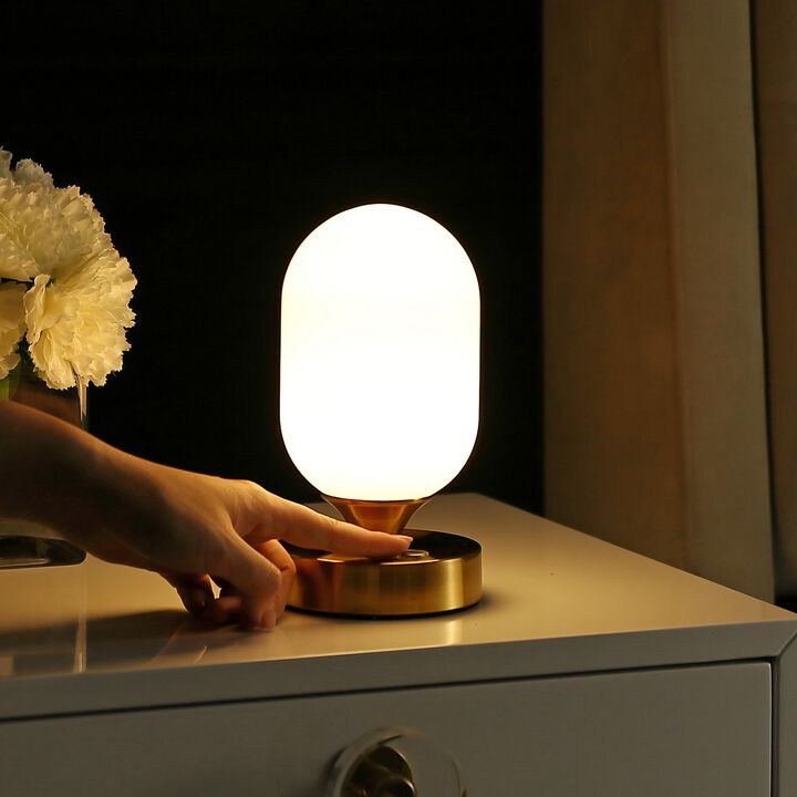 Eli Bohemian Farmhouse Iron Rechargeable Integrated LED Table Lamp