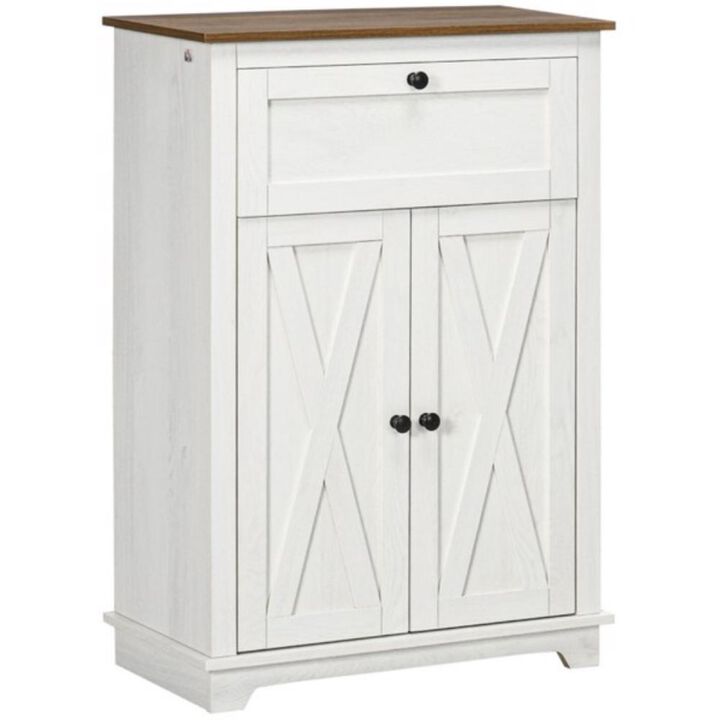 Modern Kitchen Sideboard Buffet, Storage Cabinet & Coffee Bar with Shelves and Drawers