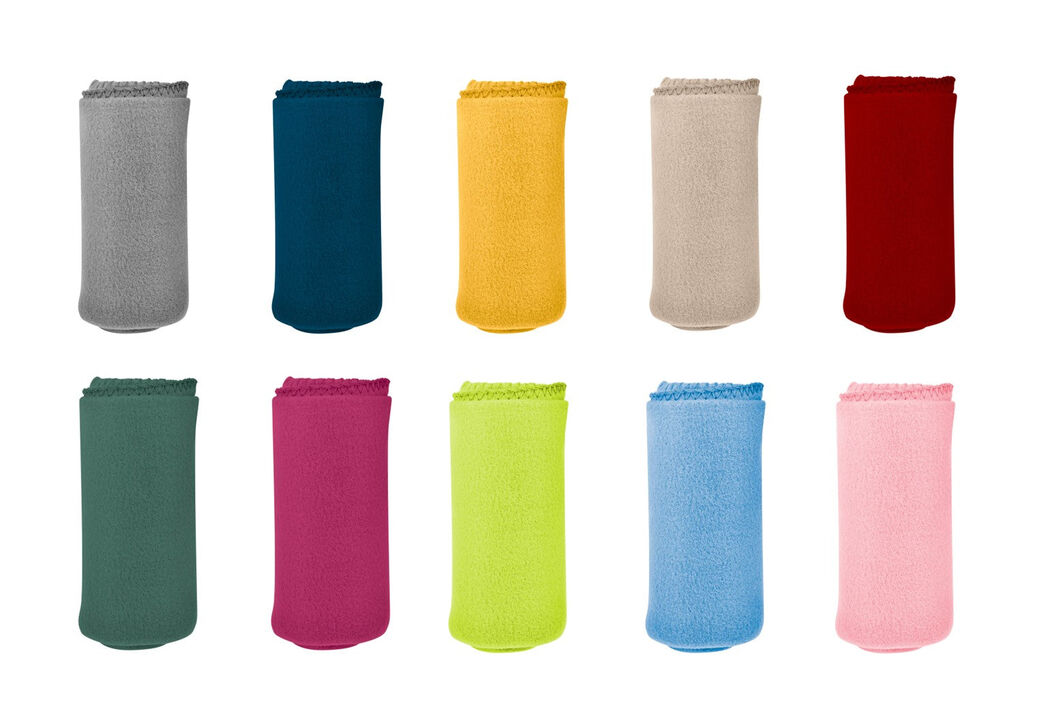 Versatile 50 x 60 Cozy Premium Fleece Throw Blanket - 12 Pack
