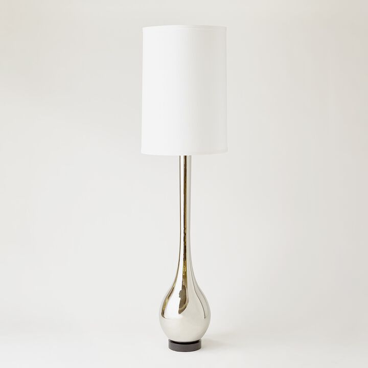 Bulb Floor Lamp-Nickel