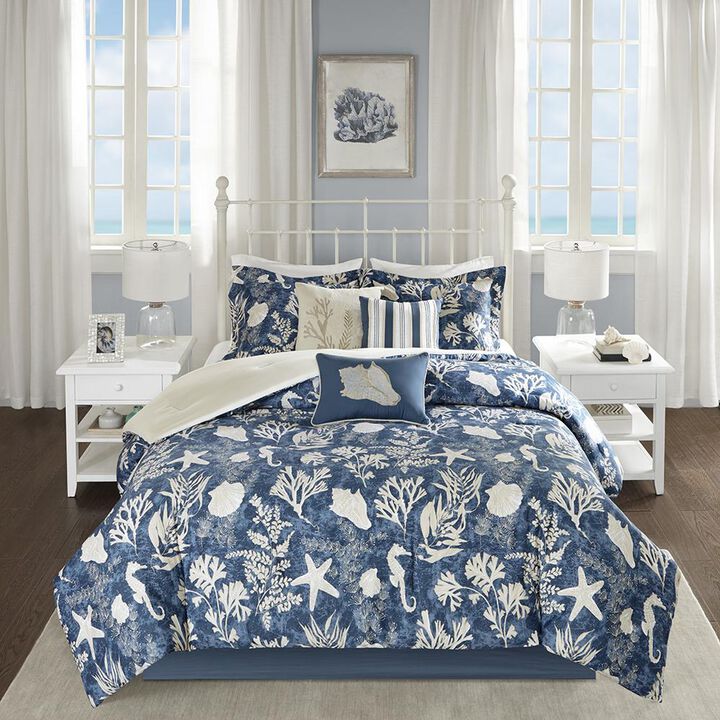 Belen Kox Cotton Printed 7pcs Comforter Set, Belen Kox