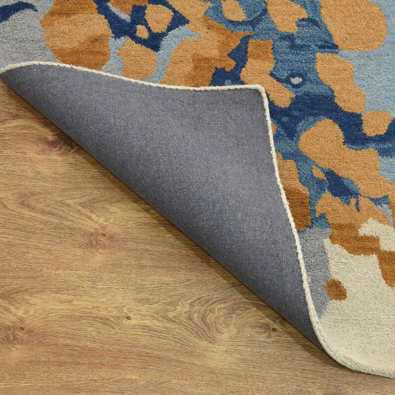 RUGSOTIC CARPETS HAND TUFTED WOOL ECO-FRIENDLY AREA RUGS  - 5'x8', Rectangle Shape, Multicolor, Abstract Modern Design, High Pile Thick Handmade Area Rugs for Living Room, Bed Room (K00S18)