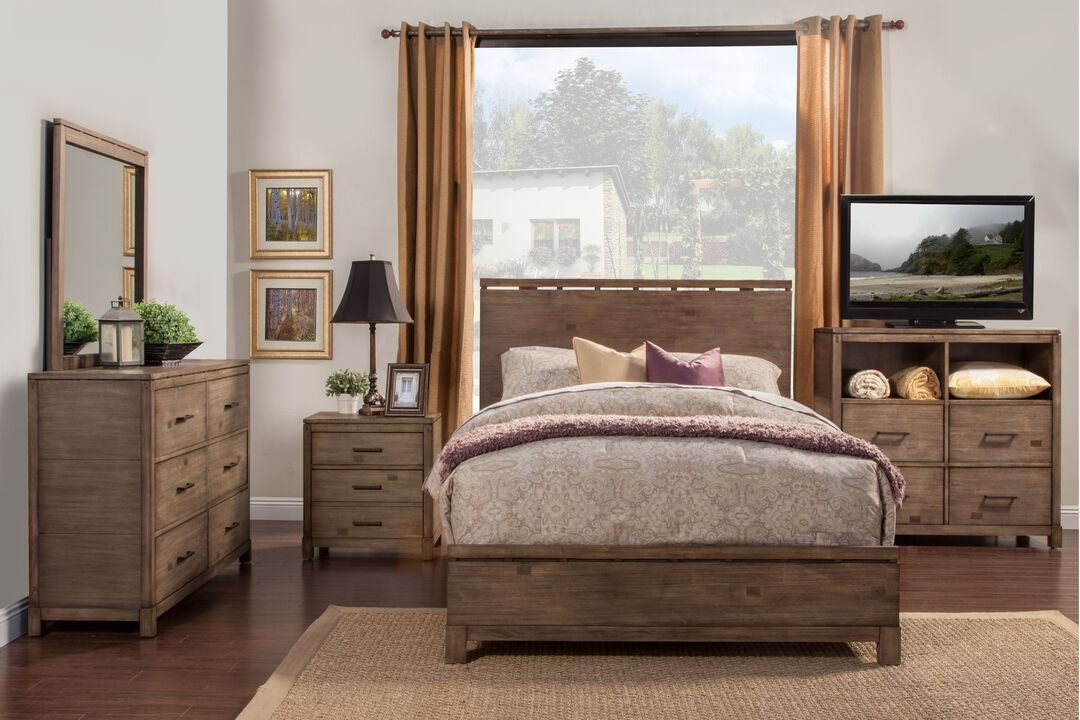 Sydney 6 Drawer Dresser, Weathered Grey