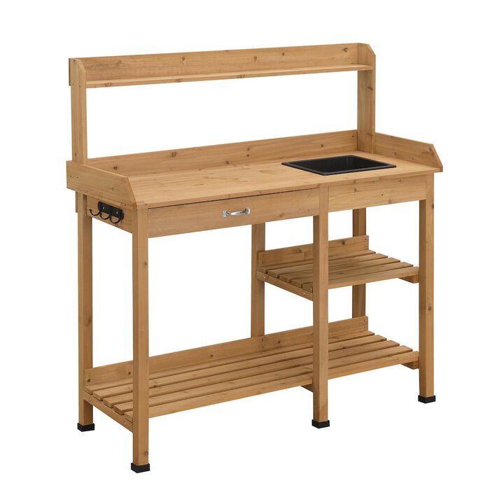 Convience Concept, Inc. Deluxe Potting Bench with Drawer and Shelves