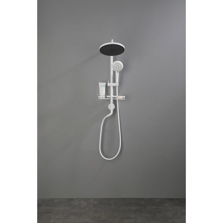 10" Rain Shower System with Hand Shower & Soap Dish