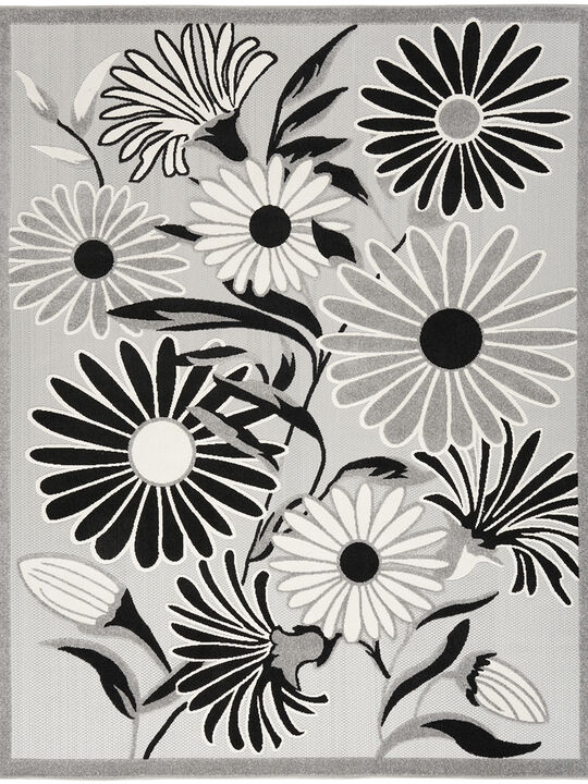 Aloha ALH33 Black/White 9' x 12' Rug