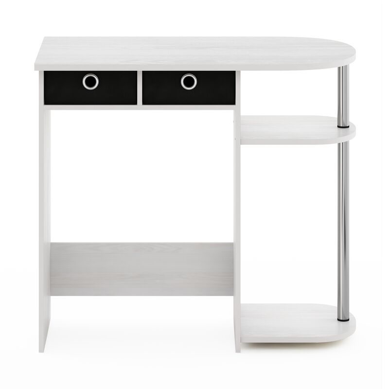 Furinno Furinno Go Green Home Laptop Notebook Computer Desk/Table  White Oak/Stainless Steel