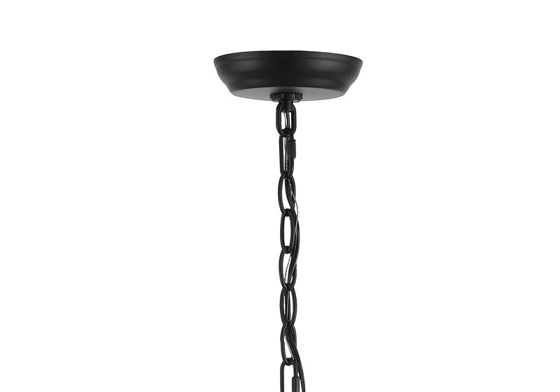 Oberto Ring Iron Rustic Farmhouse LED Chandelier