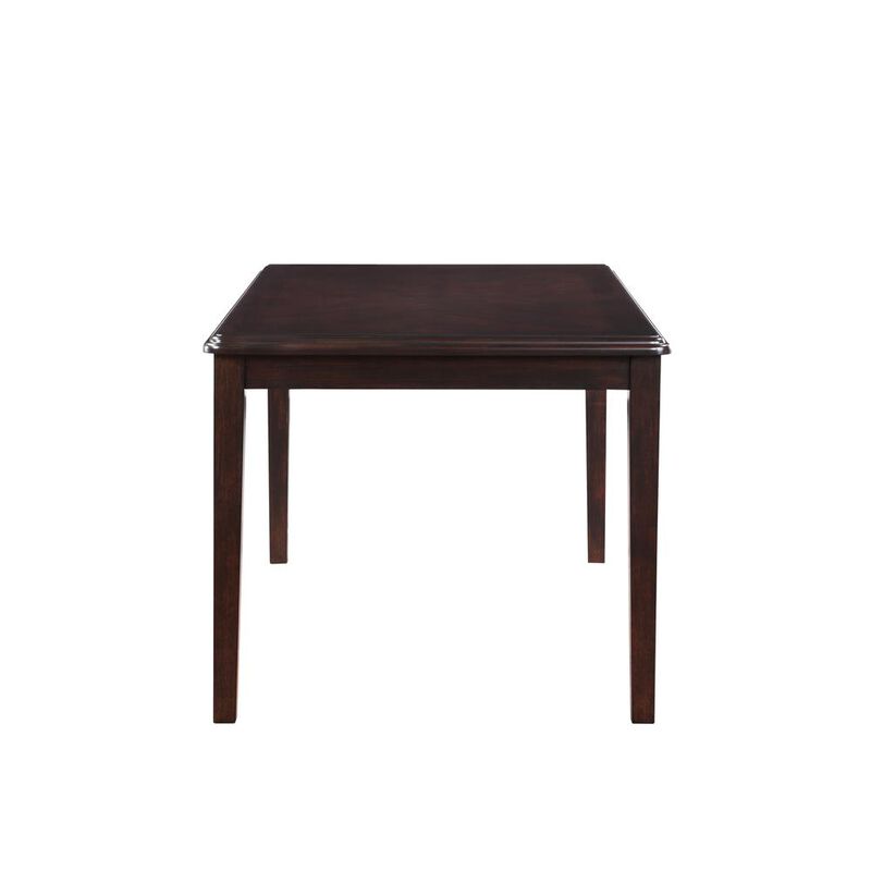 New Classic Furniture Gia 5-Piece 60 Wood Rectangular Dining Set with 4 Chairs in Ebony