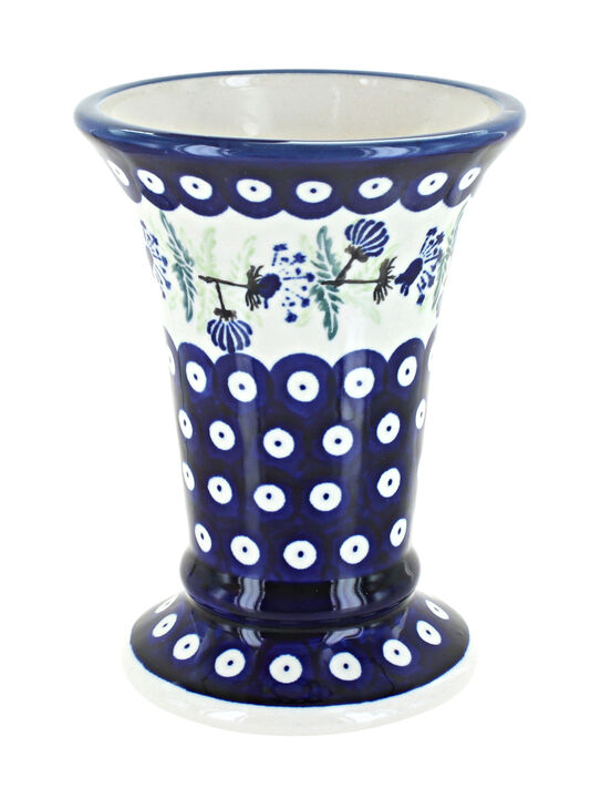 Blue Rose Polish Pottery Stars & Stripes Small Vase